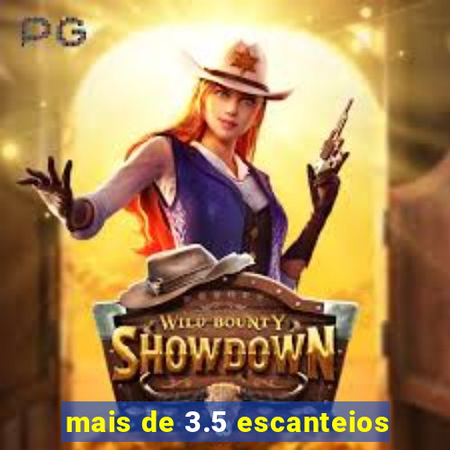 mais de 3.5 escanteios